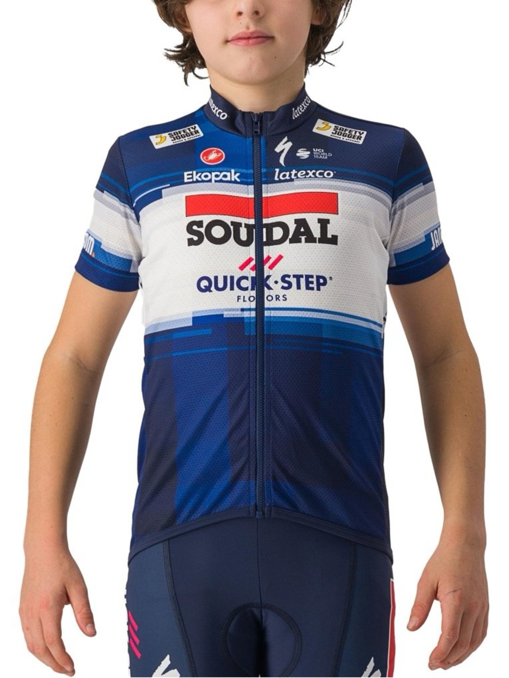 Soudal Quick-Step Blue Cycling Jersey and pants set size 10Y